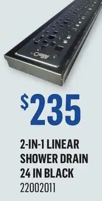 Canac 2-in-1 Linear Shower Drain 24in offer