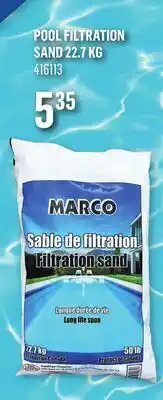Canac Pool Filtration Sand offer