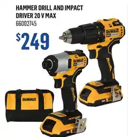 Canac Hammer drill and impact driver 20 V MAX offer