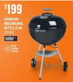 Canac Weber Charcoal BBQ Original Kettle 22 in offer