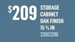 Canac Debora Storage Cabinet Oak Finish 15 3/4 in offer