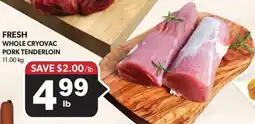 Colemans Fresh whole cryovac pork tenderloin offer