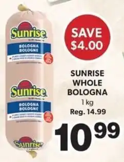 Colemans Sunrise whole bologna offer