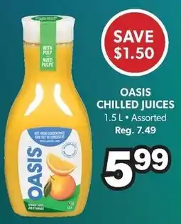 Colemans Oasis chilled juices assorted offer
