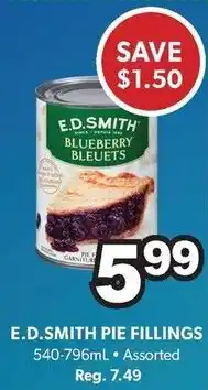Colemans E.D.Smith Pie Fillings offer