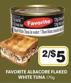 Colemans Favorite albacore flaked white tuna offer