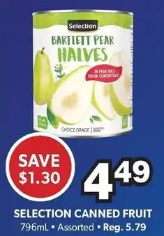 Colemans Selection canned fruit offer