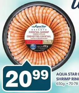 Colemans Aqua star cocktail shrimp ring with sauce offer