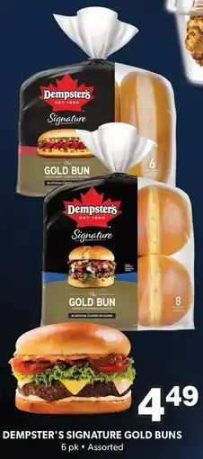 Colemans Dempster's signature gold buns offer