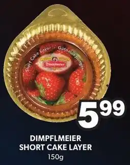 Colemans Dimpflmeier short cake layer offer