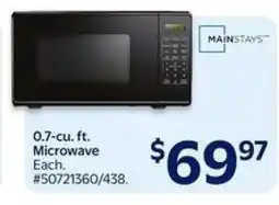 Walmart Mainstays Microwave offer