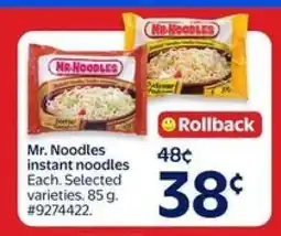 Walmart MR.NOODLES INSTANT NOODLES offer