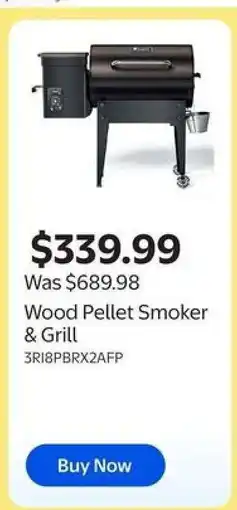 Walmart Wood Pellet Smoker & Grill offer