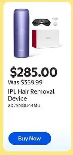 Walmart IPL Hair Removal Device offer