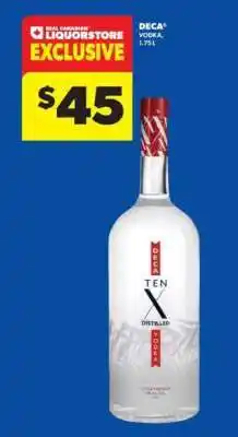 Real Canadian Liquorstore DECA Vodka offer