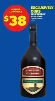 Real Canadian Liquorstore KING’S CROSS Irish Style Cream Liqueur offer