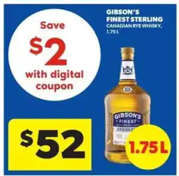 Real Canadian Liquorstore GIBSON'S FINEST STERLING offer