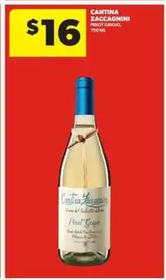 Real Canadian Liquorstore Cantina Zaccagnini Pinot Grigio offer