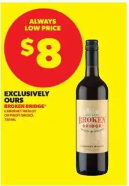 Real Canadian Liquorstore Broken Bridge Wine offer