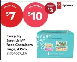 Real Canadian Superstore Everyday Essentials Food Containers Large, 4 Pack offer