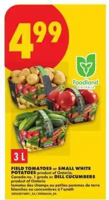 No Frills Field Tomatoes or Small White Potatoes or Dill Cucumbers offer