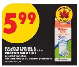 No Frills NEILSON TRUTASTE Lactose Free Milk offer