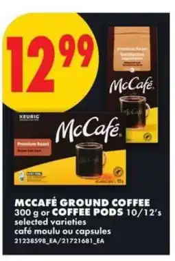 No Frills MCCAFÉ GROUND COFFEE or COFFEE PODS offer