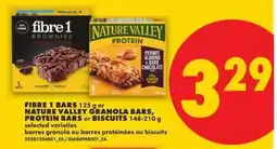 No Frills Fibre 1 Bars or Nature Valley Granola Bars, Protein Bars or Biscuits offer