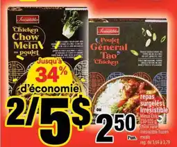 Super C repas surgelés Irresistible offer