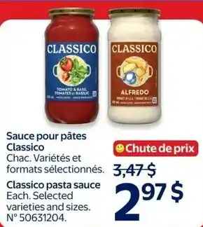 Walmart Classico pasta sauce offer