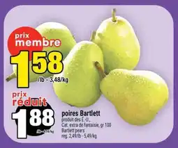 Super C POIRES BARTLETT offer