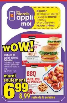 Super C PORTIONS DE POULET PANÉES SELECTION offer