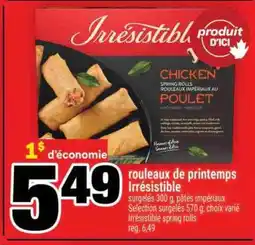 Super C ROULEAUX DE PRINTEMPS IRRÉSISTIBLE offer