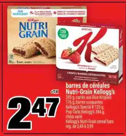 Super C BARRES DE CÉRÉALES NUTRI-GRAIN KELLOGG'S offer