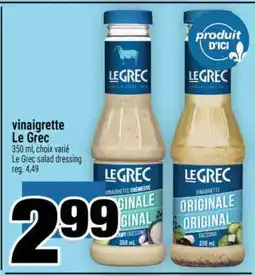 Super C VINAIGRETTE LE GREC offer