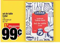 Super C sel de table Cedar offer
