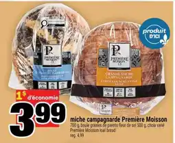 Super C miche campagnarde Première Moisson offer