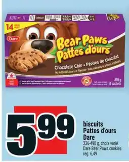 Super C BISCUITS PATTES D'OURS DARE offer