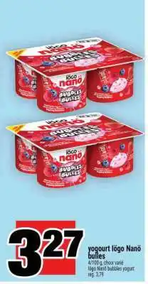 Super C yogourt Iögo nanö Bulles offer