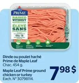 Walmart Maple Leaf Prime ground chicken or turkey offer