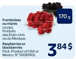 Walmart Raspberries or Blackberries offer