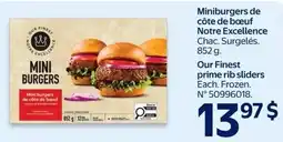 Walmart Our Finest prime rib sliders offer