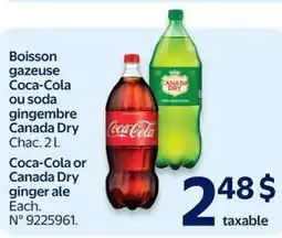 Walmart Coca-Cola or Canada Dry ginger ale offer