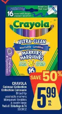 Jean Coutu Crayola colossal collection collection colossale offer