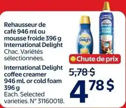 Walmart International Delight coffee creamer or cold foam offer