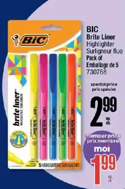 Jean Coutu BIC Brite Liner Highlighter offer