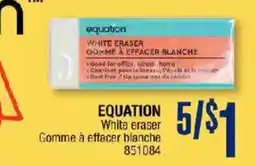 Jean Coutu Equation white eraser offer