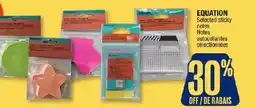 Jean Coutu Equation selected sticky notes offer