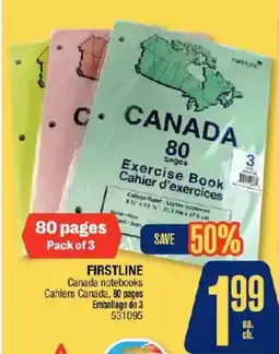 Jean Coutu Firstline canada notebooks offer