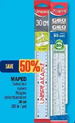 Jean Coutu Maped selected rulers offer